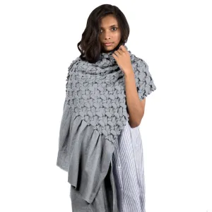 Ash Structure Fence Cashmere Scarf