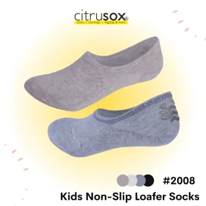 Kids Non-Slip Back Heel No-Show Socks