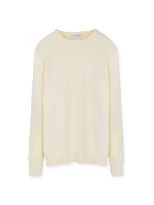 Men Crew Neck Sweater_Ivory