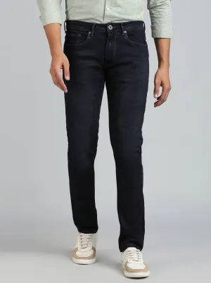 Petrol Blue Washed Slim Fit Jeans | JadeBlue